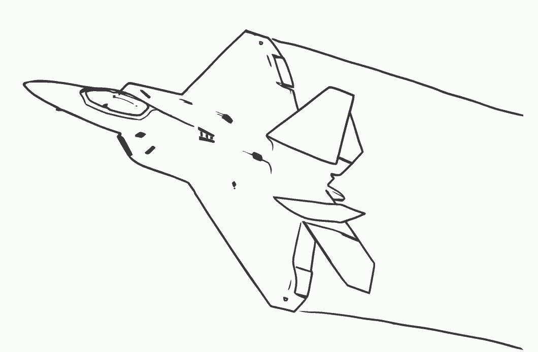 Самолет истребитель рисовать