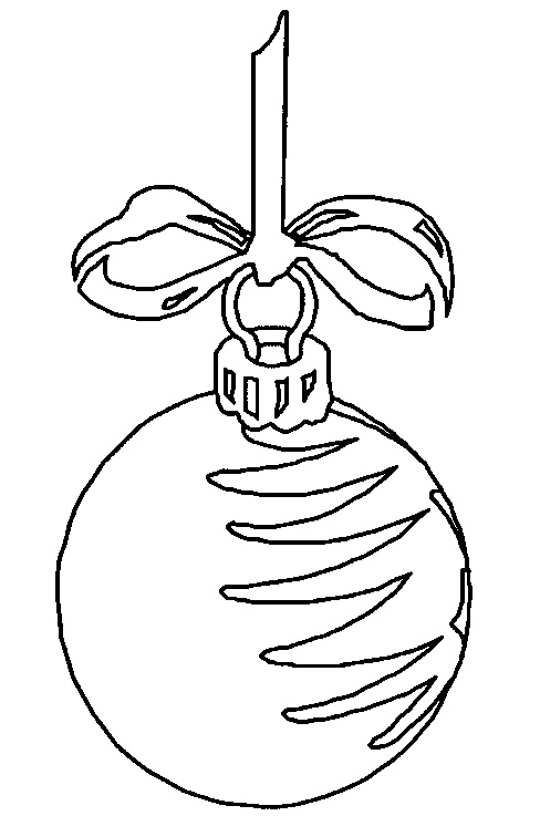 Стеклянный новогодний шар с бантиком