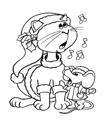 Кошка и мышь поют колядки