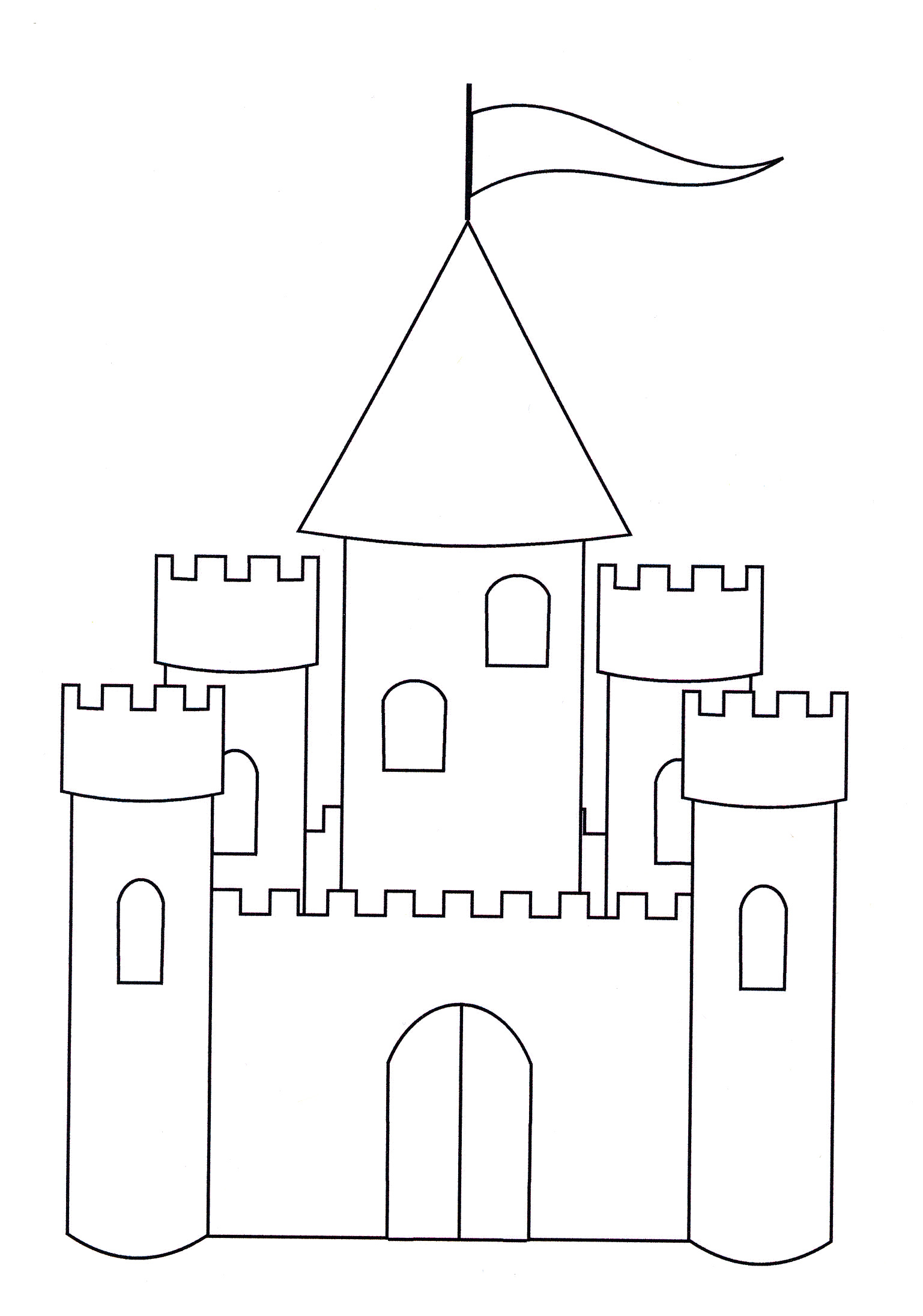 Раскраски для девочек онлайн Замок принцессы