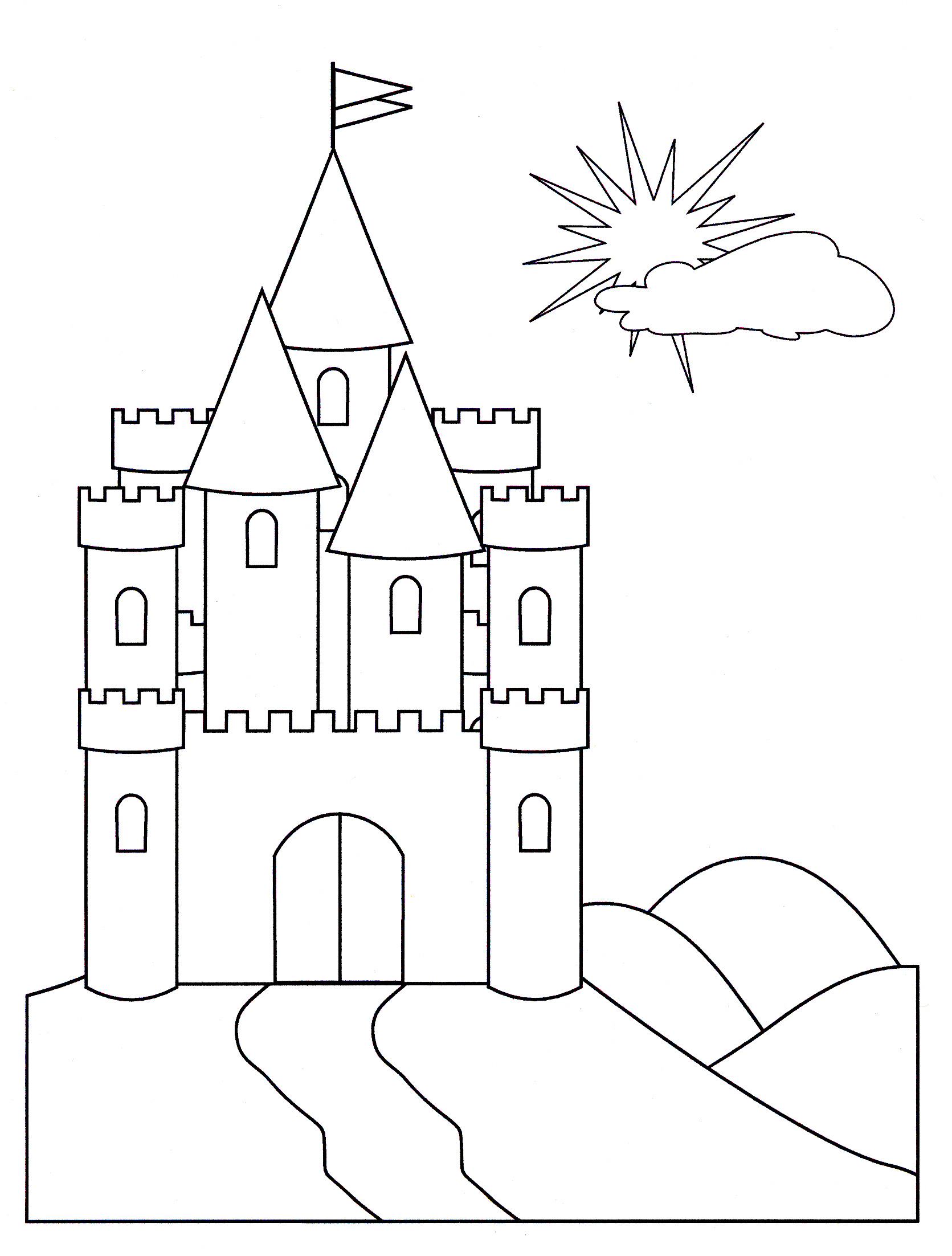 Замок рисунок
