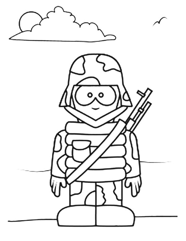Рисунок оловянный солдатик