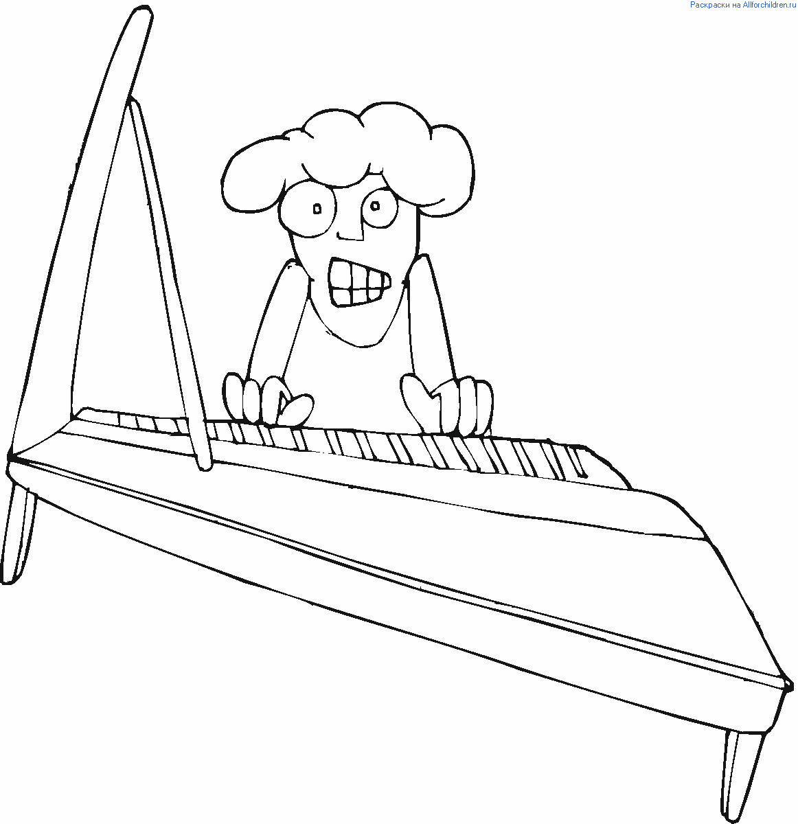 Водолаз играющий на пианино