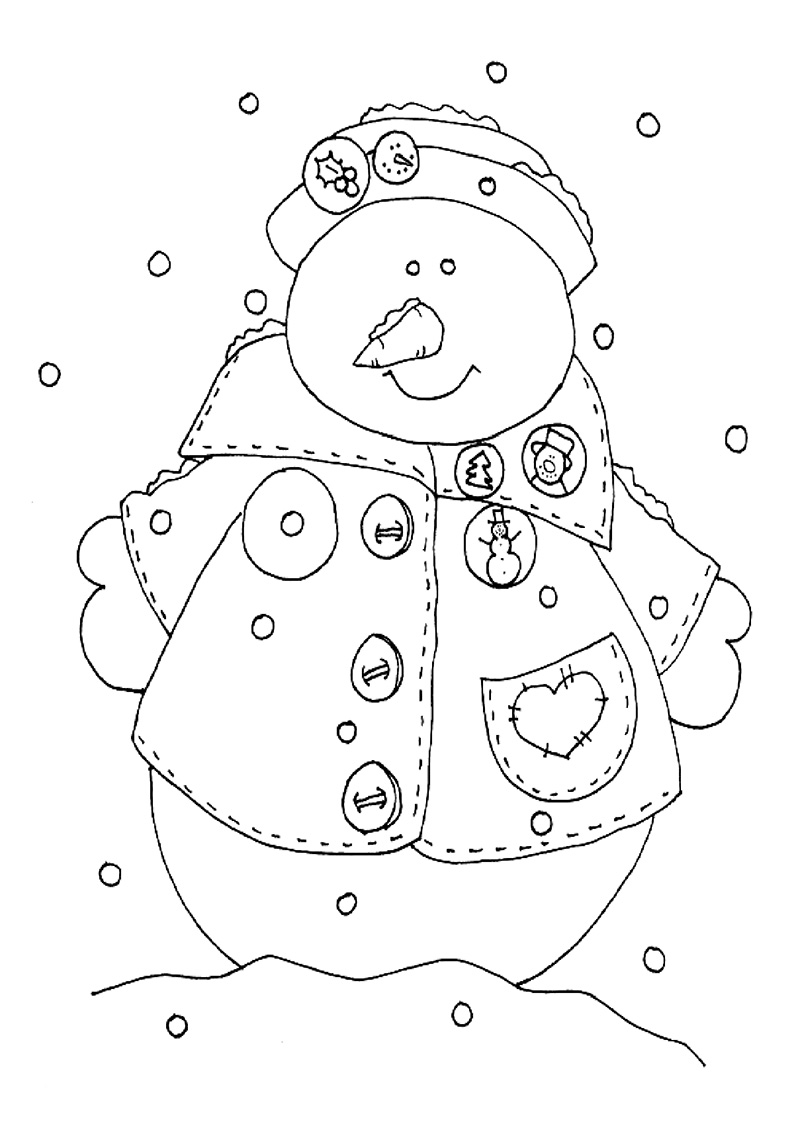 Снеговик в модной курточке