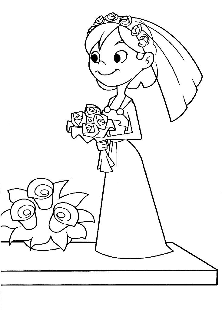Элли в свадебном платье