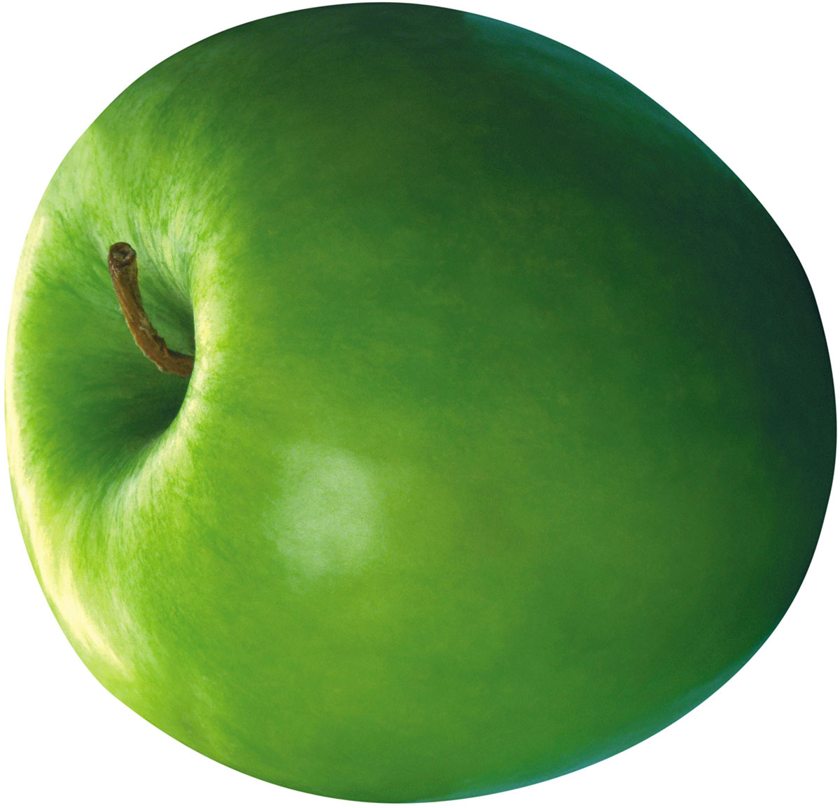 Темно-зелёное яблоко