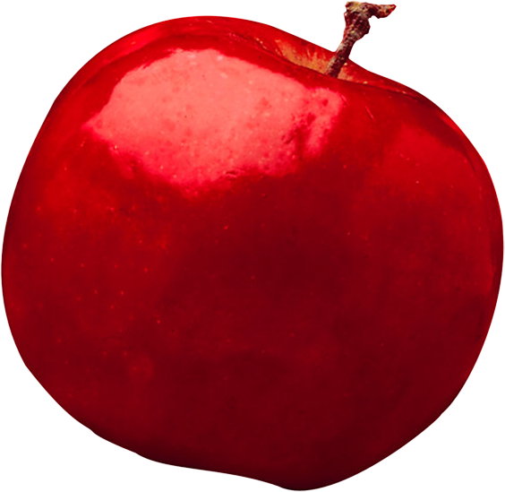 Кроваво-красное яблоко