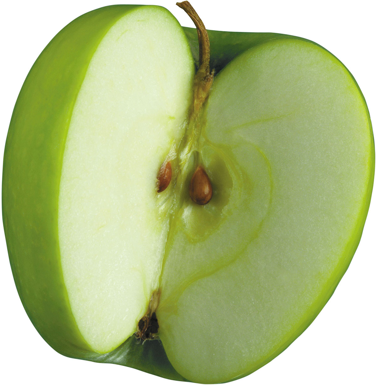 Две трети яблока. Половинка яблока. Яблоко в разрезе. Зеленое яблоко в разрезе. Yabloko v razreze.