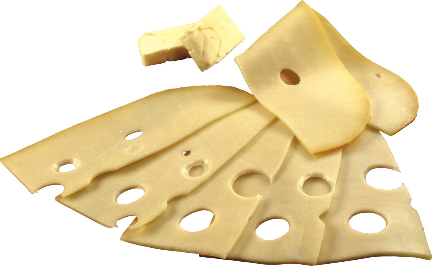 Ломтики сыра и кусочек масла