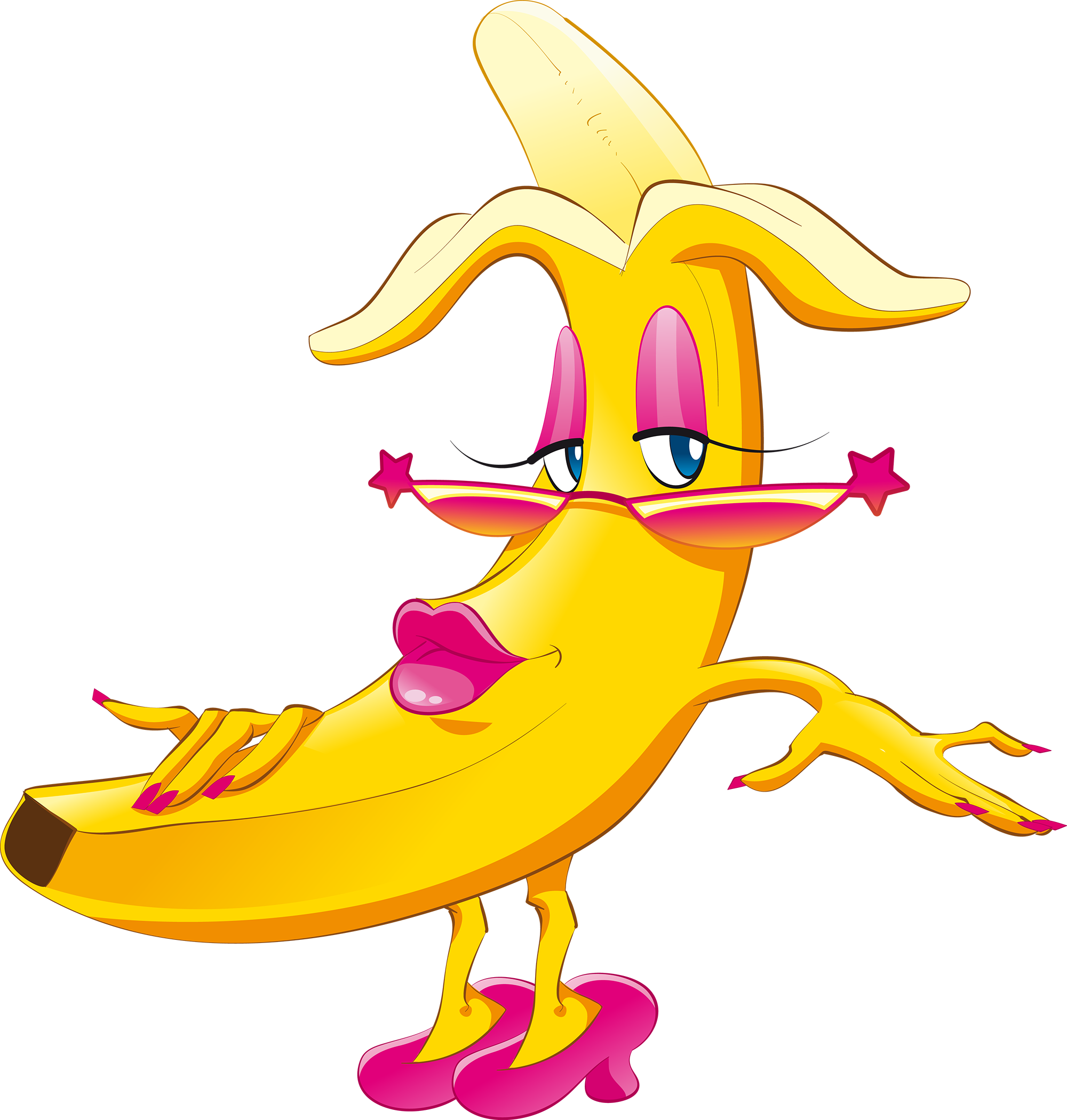 Смешное png. Веселый банан. Веселые фрукты банан. Веселый банан на прозрачном фоне. Сказочный банан.