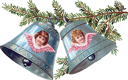 Рождественские колокольчики. Клипарт на прозрачном фоне