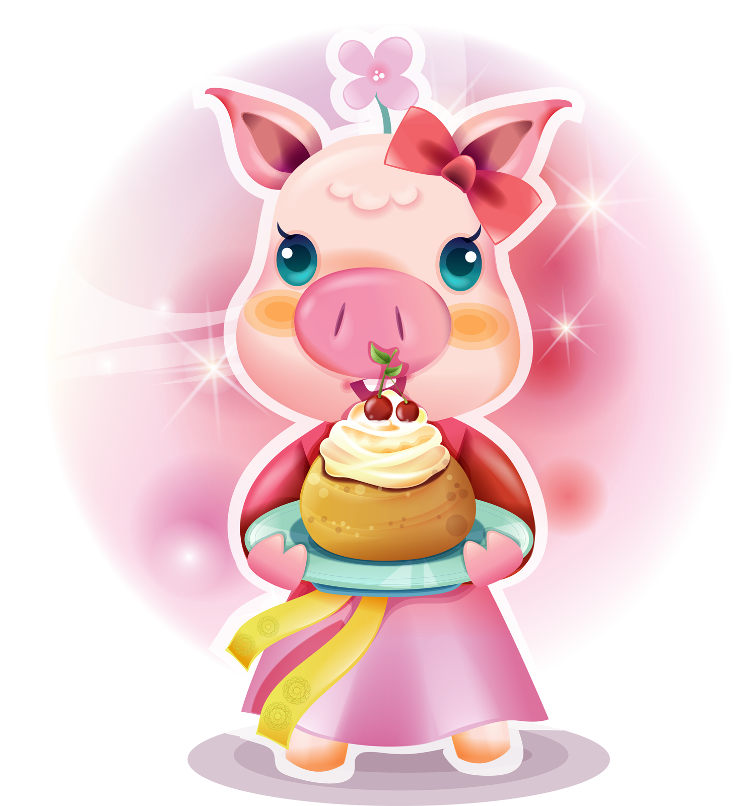 Днем рождения свинка. Свинка. Свинья поздравляет с днем рождения. С днем рождения поросенок. Открытки с днём рождения с поросенком.